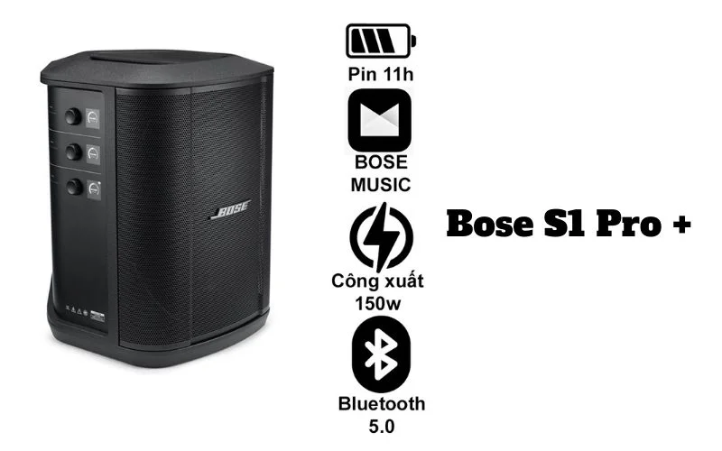 Tìm hiểu về các dòng loa Bose hát karaoke hay nhất 4 Loa karaoke Bose S1 Pro+ (Plus) công nghệ Pro Sound độc quyền.