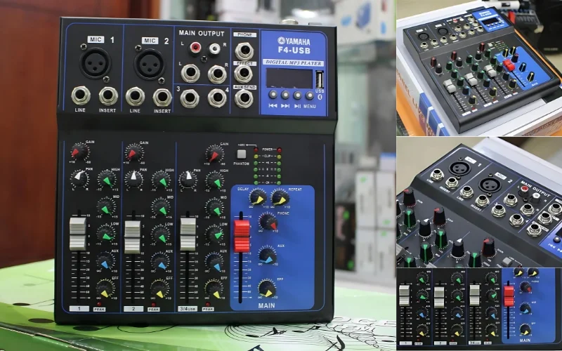 Tổng hợp mixer 4 line chất lượng – Đáp ứng tốt từ gia đình đến sân khấu 8 Bàn mixer Yamaha 4 line F4-USB