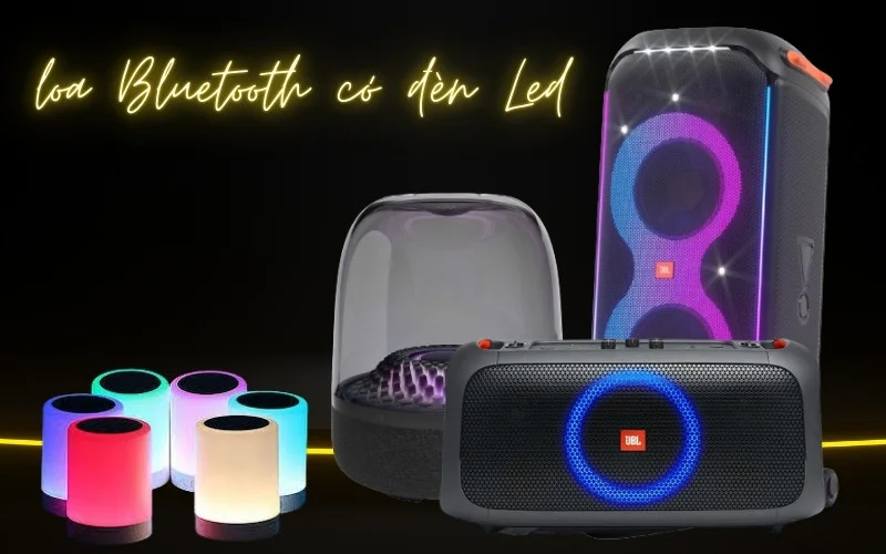 Top loa Bluetooth có đèn LED nháy theo nhạc đáng mua nhất năm 1 Top loa Bluetooth có đèn Led được yêu thích nhất!